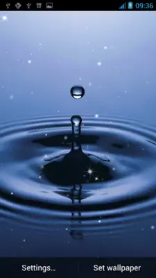 Water Drop Live Wallpaper android App screenshot 2