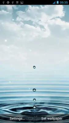 Water Drop Live Wallpaper android App screenshot 3