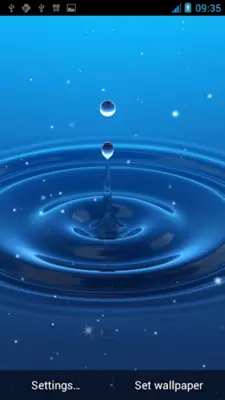 Water Drop Live Wallpaper android App screenshot 5